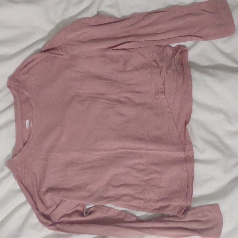 Light pink blouse/long sleeve shirt (XL 14-16)